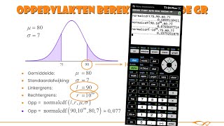 Vwo wiskunde A  Oppervlakte onder een normaalkromme berekenen met de GR  OEFENOPGAVEN [upl. by Solenne926]