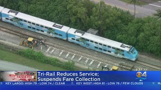 TriRail Cuts Back Service and Suspends All Fares [upl. by Sirred]