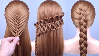 Braided Hairstyles  Best Hairstyles for Girls  New Ponytail Hairstyles Tutorials [upl. by Anirehs61]