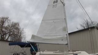 Finished Sail  Building a Mainsail  Part 14 [upl. by Dorman]