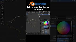 Subsurface Scattering In Blender Eevee shorts [upl. by Ober]