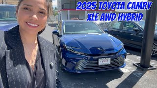 2025 Toyota Camry XLE AWD Hybrid Reservoir Blue [upl. by Herrle]