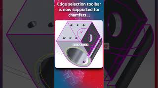 Whats New in SOLIDWORKS 2025  Chamfer Edge Selection Toolbar [upl. by Erehs]