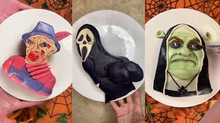 My Top 5 ✨cursed✨ Horror Character Cakes  Baking Thursdays Cake Compilation [upl. by Brenden]