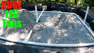 Huge french drain trench [upl. by Rusty]