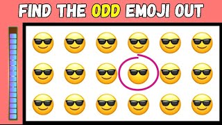 SMILEY EMOJI ☺️  Find the ODD EMOJI out EMOJI QUIZ CHALLENGE● [upl. by Introc]