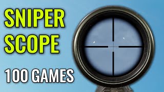 SNIPER SCOPE  Comparison in 100 Games [upl. by Ykcin172]