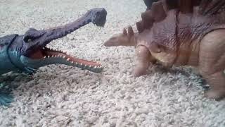 Kentrosaurus VS Suchomimus stopmotion [upl. by Stroup]