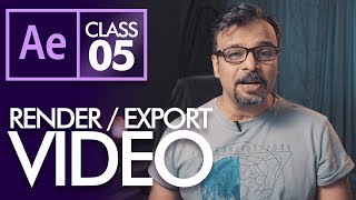 How to Render  Export Video in After Effects اردو  हिंदी Eng Sub [upl. by Brass]