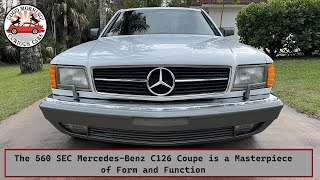 The 560 SEC MercedesBenz C126 Coupe is a Masterpiece of Form and Function [upl. by Anes]