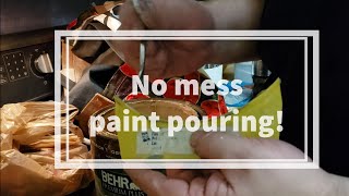 Quick and easy way to pour paint from a can without making a mess [upl. by Purington]