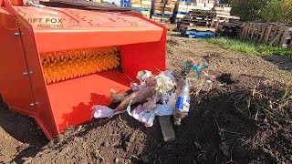 Screening garbage out of soil and compost Fast and efficient [upl. by Elianore]