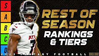 Rest of Season Rankings  2023 Fantasy Football [upl. by Ahsaela]