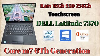 dell latitude 7370 core m7 ram 8gb SSD 256gb [upl. by Atteloj]