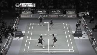 Badminton DOUBLES footwork  Lee Yong Dae amp Yoo Yeon Seong  Position Rotation Analysismp4 [upl. by Nnad]