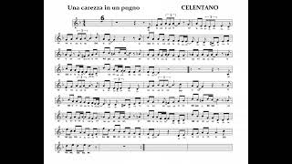 Una carezza in un pugno Spartito con base musicale [upl. by Olra288]