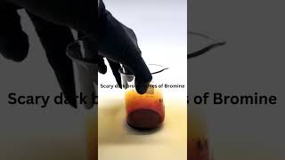 Bromine  fumes  science experiment  amazing facts [upl. by Anitsej]