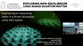 Engineering of manybody states in a drivendissipative cavity QED system ▸ Tobias Donner ETHZ [upl. by Cha]