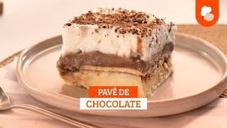 Pavê de chocolate — Receitas TudoGostoso [upl. by Constancy]