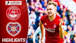 Aberdeen 32 Hearts  Frantic Opening Match As Hedges Nets Winner  Ladbrokes Premiership [upl. by Nerraf]