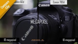 Canon 60D vs Canon 700D  Compare Clip [upl. by Nivrae10]