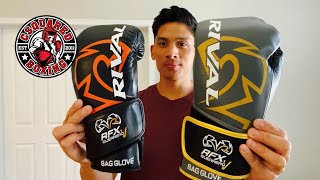 Rival Boxing Guerrero Bag Gloves REVIEW I COMPARE THE HDEF AND SFF GLOVES [upl. by Anitnauq318]