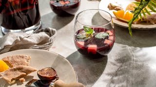 Sweet Red Sangria Recipe [upl. by Kcirad]