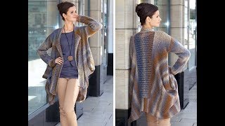 Кардиган с Планкой Спицами  2019  Cardigan with Planck Spokes  Cardigan mit PlanckSpeichen [upl. by Andrew]