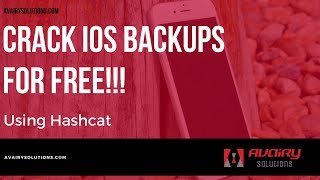 Crack Encrypted iOS backups with Hashcat [upl. by Odin]