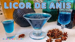 Licor de Anis  Como Fazer Licor de Anis  Licor Azul [upl. by Notluf875]