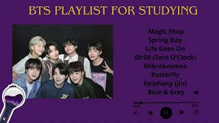 BTS Playlist for Studying  2024 [upl. by Julide956]