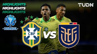 HIGHLIGHTS  Brasil vs Ecuador  CONMEBOL Eliminatoria 2026 TUDN [upl. by Farika263]