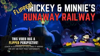 Mickey amp Minnie’s Runaway Railway from a Flipped Perspective Walt Disney World Hollywood Studios POV [upl. by Gallenz]