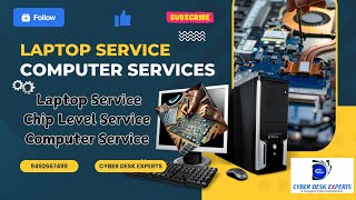 Laptop Service Center Cyber Desk Experts Guntur  Chip Level service repair training  Computer [upl. by Ahcurb]