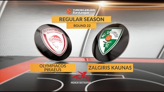 Highlights Olympiacos PiraeusZalgiris Kaunas [upl. by Asek]