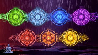 Full Night All 7 Chakras Cleansing Music amp Rain  7 Chakra Opening amp Balancing Sleep amp Meditation [upl. by Mccarthy]