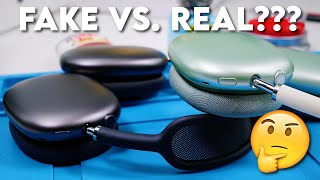 FAKE AIRPOD MAX VS REAL [upl. by Imiaj755]