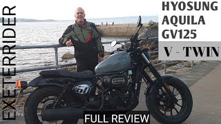 Hyosung Aqullia GV125 VTwin Full Review [upl. by Rehnberg680]