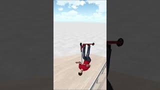 flip onto a rail scooter gaming skate skatepark trending spanner grind flip [upl. by Odinevneib28]