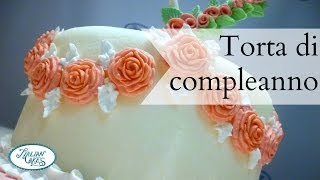 Torta di compleanno in pasta di zucchero by ItalianCakes [upl. by Gayleen]