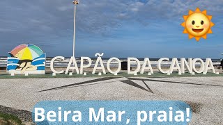 🌞🏖CAPÃO DA CANOA RS🏖🌞  Um tour pela Beira Mar totem e praia 250624 [upl. by Griffith]