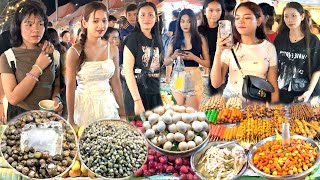 Fantastic Exploring the Heart of Cambodia’s Food Culture Fresh Night Market amp Delicious Street Food [upl. by Thissa]