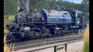 Steam Locomotives on the Black Hills Central Railroad 2023 trains locomotive [upl. by Annavas]