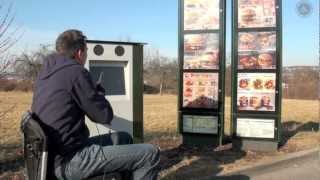 Rollstuhl Segway McDonalds DriveIn [upl. by Eskil]