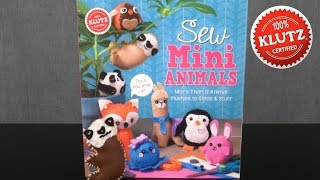 Sew Mini Animals from Klutz [upl. by Bonnie873]