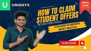 How to claim Student Offers  Claim Student Offers   UNIDAYS   ChanuVITAP [upl. by Harshman]