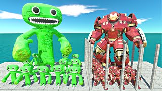 Jumbo Josh Rescues Hulkbuster Team and Fight  Animal Revolt Battle Simulator [upl. by Nedloh]