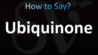 How to Pronounce Ubiquinone correctly [upl. by Iosep569]