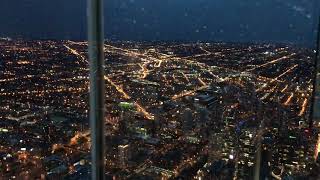 Skydeck Chicago  Willis Tower view at night [upl. by Euphemia]