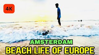 Beach Life in EUROPE  Holland Beach VLOG Tour [upl. by Nona]